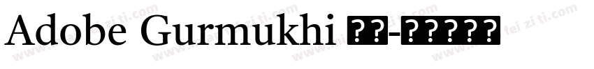 Adobe Gurmukhi 粗体字体转换